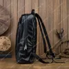 10A+ Hochwertige Tasche Leder-Reiserucksack für Männer mit handgefertigten Accessoires Trendige und modische personalisierte Punk-Taschen aus Rindsleder für Herren