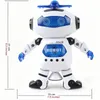 Kids Robot Roterend Dansspeelgoed Met Muziek LED-licht Elektronisch loopspeelgoed voor jongens Meisjes Verjaardag Kerstcadeau 240117