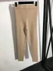 Zweiteilige Damenhose, Damen-Oberteil, Y2k-Mode, bequemer Anzug, hoher Ausschnitt, langärmeliger Strickpullover, kleine Fußhose, Khaki, Grün, Rose