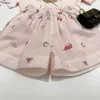 Luxury kids Short sleeved suit summer lovely pink baby tracksuits Size 90-160 girls T-shirt and Stripe printing shorts Jan20