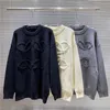 Дизайнерские свитера-кардиганы Женский вязаный свитер Модные вязаные шерстяные кофты Классические дышащие женские топы с длинными рукавами Одежда S-2XL