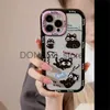 Cell Phone Cases For iPhone 11 12 13 14 Plus Pro Max Creative Cute Penguin Illustration English Black Border Anti-Fall Case For iPhone X Xr Shell J240118