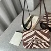 Роскошная женская сумка через плечо с узором зебры, дизайнерская сумка с шоколадным соусом, женская трендовая сумка с клапаном, мини-сумка на ремне, дизайнерская повседневная сумка