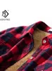 Velvet Thick Warm Women's Plaid Shirt Female Long Sleeve Tops M-5XL Winter Fleece Casual Check Blouse Autumn Clothes T77710A 240117