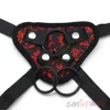 SMSpade Plus Size Beginners Red en Black Strap on Dildo Harness Instelbaar for Lesbian Gay Adult Game Sek Product 240117