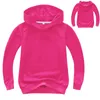 12 Farben Herbst Spring Coat Baby Jungen Mädchen Kleidung mit Kapuzekinder feste einfache Hoodies Sweatshirt Kinder Pullover Tops 240117