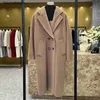 Top Maxmaras Cashmere Coat 101801 Womens Coats Vinário 2024 Autumnwinter 13 Série de cores Full Color