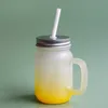 Glass Cup Mason Jar Hotel Cold Drink Cola Milk Straw Tumbler Bar Party Cocktail Mugg Decoration Tumbler Festival Present Cups BH6420 FF
