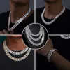 Bijoux créateur pour hommes Hip Hop Mossanite Collier 620 mm 925 STERLING MICRO PAVED VVS MISSANITES Iced Out Miami Cuban Link Chainhiphop