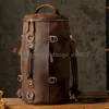 10A + Sacs de haute qualité Moto à la main Crazy Horse Sac à dos en cuir pour hommes Véritable Sac de voyage de grande capacité Headlayer Cowhide