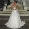 Elegante abito da sposa in tulle senza maniche per le donne A-Line Appliques da sposa Gwon Vestido De Noiva lunghezza del pavimento Custom Made YD