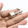 Outdoor Gadgets Sier Color Super Strong Metal Magnet Check Car Keys Keychain Split Ring Pocket Keyring Hanging Holder Portable Drop D Dh9E6