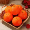 Party Decoration 6 PCS Simulation Orange Faux Fruit Models Dekorativa konstgjorda apelsiner