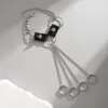 Vêtements de scène Accessoires de danse Mode Punk Chaîne Rivet Gland Anneau Chaîne Gothique Ha Bracelet - Artisanat Pour Hommes