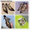 JC Jimmynessità Choo Trend tacco di moda Fashion-Luxury Classic High Shoes Top Sandal Out Color Matching Colors appuntiti con paillettestri di paillettes Sandali con tacco alto