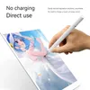 Stylo pour tablette de peinture à tête Fine, stylo d'écriture manuscrite pour écran tactile, stylet universel pour Huawei Apple ipad, stylo capacitif Mobile Durable, anti-brouillage, peut être absorbé