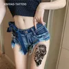 Makeup Transfer Set Water Printing Black Element Animal Pattern Simulation Disponible Party Leisure Tattoo Sticker