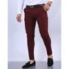 Pantalons pour hommes Couleur unie Slim Fit Hommes Europe et États-Unis Style Fashion Crayon Business Casual Daily Cent Foot