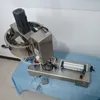 Electric semi automatic big bag powder filler vertical heating and mixing paste filling machine with mixer