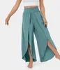 Dames Broeken Kleurrijk Elastaan Taille Polyester Zomer Lui Jurk met split voor Hip Hop Meisjes Zwangerschaps Dames Flowy Yoga