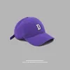 Purple Hat Light Softtop Baseball Cap Hard Yam Beret Fishermans Knit Woman 240117