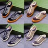 Designer Canvas Schoenen Heren Mode Running Trainers Lederen Print Klassieke heren Casual bee Luxe merk Outdoor Sneakers