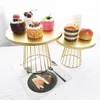 2025cm Metal Cake Stand Dessert Rack Cupcake Display Tray Pie Plates Display Rack för Bakeware Wedding Party 240117