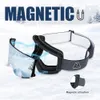 Vozapow Professional Ski Goggles Dubbellager Lens Anti Fog UV400 Big Ski Mask Glasses Skidåkning Snowboard Män Kvinnor Snöglasögon 240117