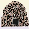 Tasarımcı Beanie Şapkası Kadınlar Erkekler Kış Örgü Kafataları Şapkalar Unisex Ladies Sıcak Bonnet Kapağı Leopar Caps2014514