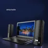 Alto-falantes destacáveis do computador Soundbar Bluetooth 5.0 Alto-falantes de mesa com fio USB Power AUX para laptop PC TV Altifalante