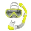 Accessoires de plongée Nouveau masque de plongée avec tuba professionnel et tubas lunettes lunettes de plongée ensemble de tubes de natation tuba enfant unisexe 240118