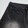 Jeans masculinos designer europeu outono e inverno novo produto de alta qualidade grande vaca slim fit pés pequenos calças compridas na moda juventude primavera t1