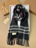 Écharpe de styliste de marque en cachemire pour hommes et femmes, longue écharpe classique à la mode, grande cape à carreaux, hiver 2024