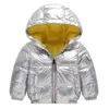 Children Boys Girls Hooded Casual Coats Fashion Warm Clothes 2-6 Years Kids Plain Jacket Autumn Winter Thicken Outwear