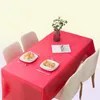 portable Disposable Table Covers PE Plastic dining tabless tablecover Plastic Tablecloth Christmas festival party Wedding Birthday7389280