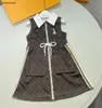 Nowa sukienka dziewczynki bez rękawów rozmiar spódnicy 110-160 Biała lapa sukienki dla dzieci