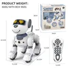 Funny RC Robot Electronic Dog Stunt Dog Voice Command Programmable Touch-sense Music Song Robot Dog for Children's Toys 240117