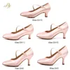 BD dancer's standard shoes Classic Satin all season high heel female dance shoes soft outsole modern dance 138 240117