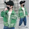 Vêtements de marque pour enfants, veste pour garçon, Camouflage vert, imprimé léopard, vestes en velours côtelé, manteau pour enfants