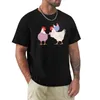 Herren Polos Huhn Strickpullover T-Shirt Bluse Übergroße T-Shirts Blank Anime Männer