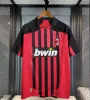 Kaka 90 91 Retro Soccer Jerseys Home Shirts 96 97 Gullit 02 03 04 Maldini Van Basten Vintage Football Shirt Ronaldo Inzaghi 06 07 09 10 Shevchenko