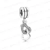 2024 Yeni 925 Gümüş Aşk Elmas Kalp Bilezik Kolye Mom Charms Charms County Boncuklar DIY FIT PANDORAS EN ÜST KALİTE CAĞLARI BRACEST LUXURY TEWELRY HEDİYE