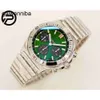 Breitlinx Brand Diving High-end Watch Luxury Gf Factory 42mm 316 Steel 7750 Movement Chronograph Green AAAAA I3W5