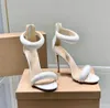 Gianvito Rossi Sandals 10cm Stiletto Heels Sandals 8cm Women Dress Thares Ender for Women Summer Designer Sandals 13 Colling مع Box 16