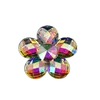 30pcs 30 mm AB Couleur de couleur Fleur en forme de résine Resin Sployants Crystal Flatback Pierres pour les bijoux décoration ZZ5266684971