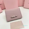 Kvinnors designer plånböcker Tre färger Pearl Bow Purse Leather Card Holders Sweet Girl Plånbok Stor kapacitet