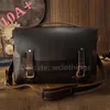 High quality Crazy for Handmade Personalized Leather Bag Cambridge Horse Baotou Messenger Hand-held Men Shoulder bags 10A+