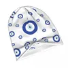 Berets Evil Eye Magia Bruxaria Azul Branco Bonnet Chapéu Tricô Chapéus Ski Bohemian Boho Skullies Beanies Homens Mulheres Quentes Caps