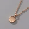 Collana Swarovski Designer di lusso Moda Donna Qualità originale Nuovo rotondo Occhio del diavolo Piccolo cigno Elemento Collare di cristallo Catena Regalo per la fidanzata