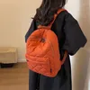 Sacos escolares personalizados meninas mochila inverno puffer jaqueta estilo saco faculdade para baixo casaco treliça